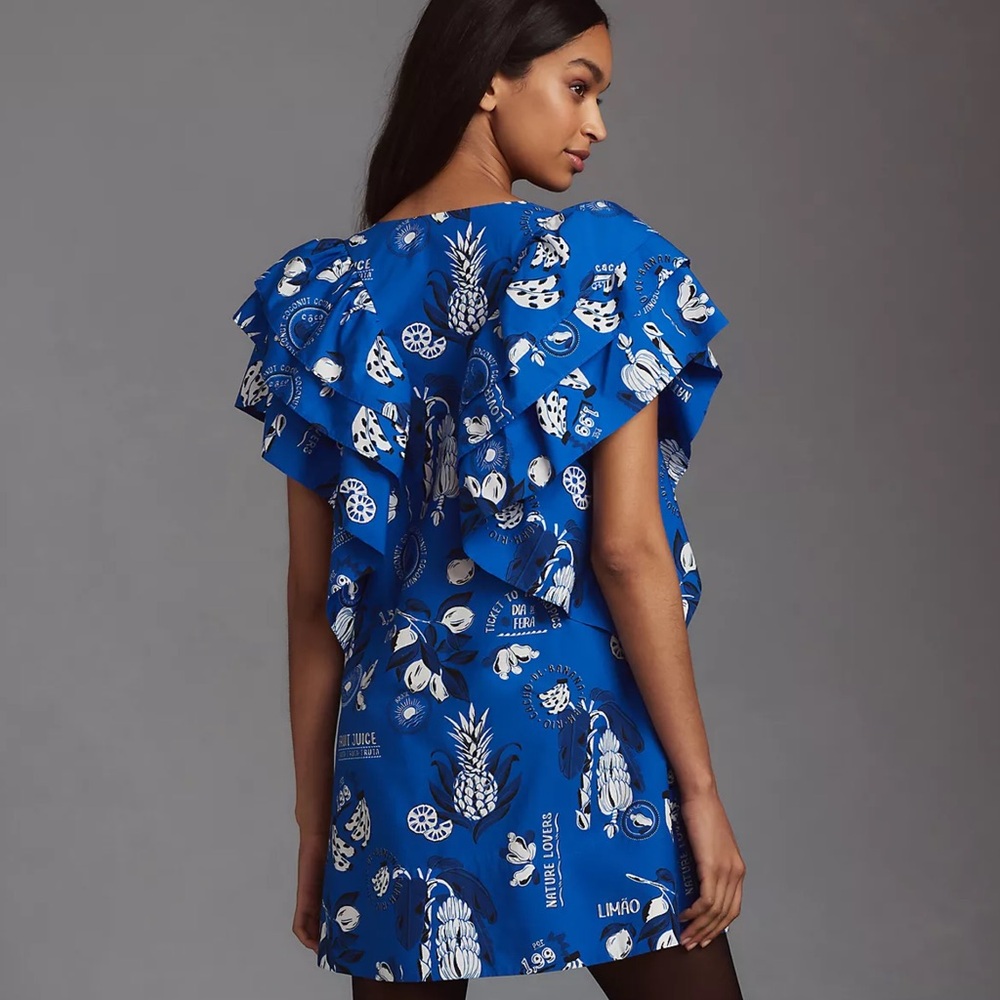 Farm Rio Tropical Orchard Mini Dress - Picture 2 of 7